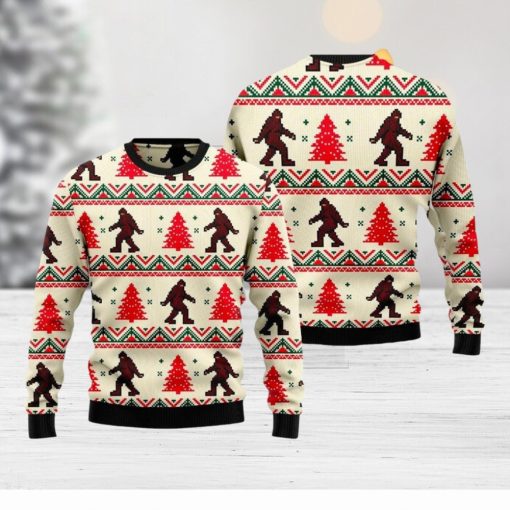 Amazing Monster Bigfoot 3D Ugly Christmas Sweater