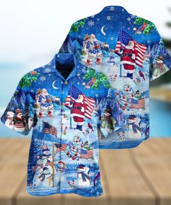 America Merry Xmas Santa Claus Hawaiian Shirt