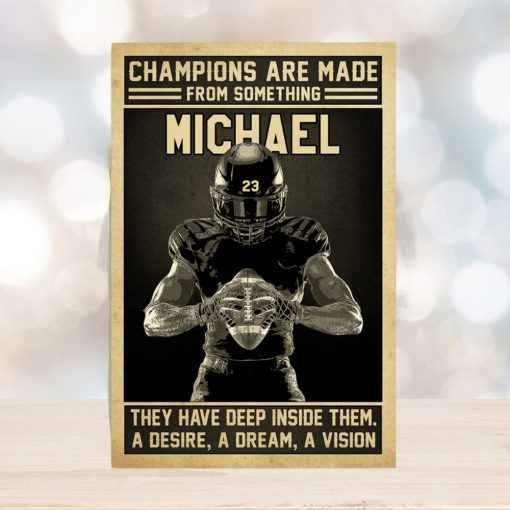 American Football Champions Are Made From Something Poster