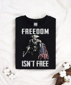 American Soldier With Flag Freedom Isn’t Free T shirt