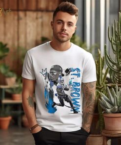 Amon Ra St. Brown number 14 Detroit Lions football player pose gift shirt