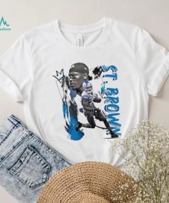 Amon Ra St. Brown number 14 Detroit Lions football player pose gift shirt