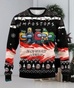 Among Us Imposter Meeting Ugly Christmas Sweater Gift For Men And Women