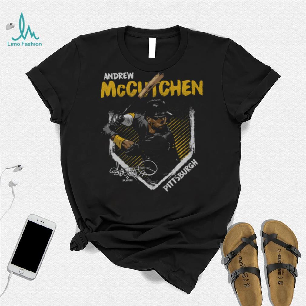 Andrew McCutchen Pittsburgh Base WHT Shirt Andrew McCutchen Pittsburgh Base WHT Shirt