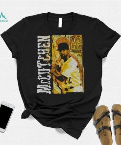 Andrew McCutchen Pittsburgh Grunge WHT Shirt