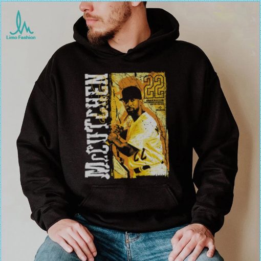 Andrew McCutchen Pittsburgh Grunge WHT Shirt
