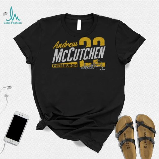 Andrew McCutchen Pittsburgh Type Slant WHT Shirt