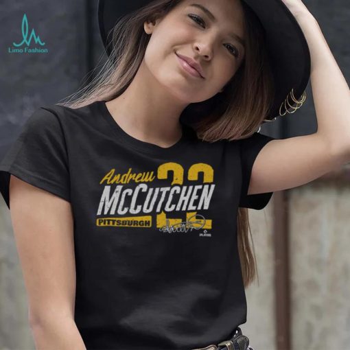 Andrew McCutchen Pittsburgh Type Slant WHT Shirt
