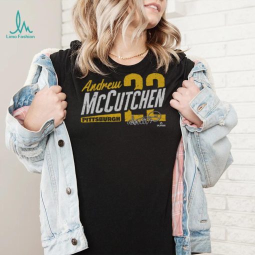 Andrew McCutchen Pittsburgh Type Slant WHT Shirt