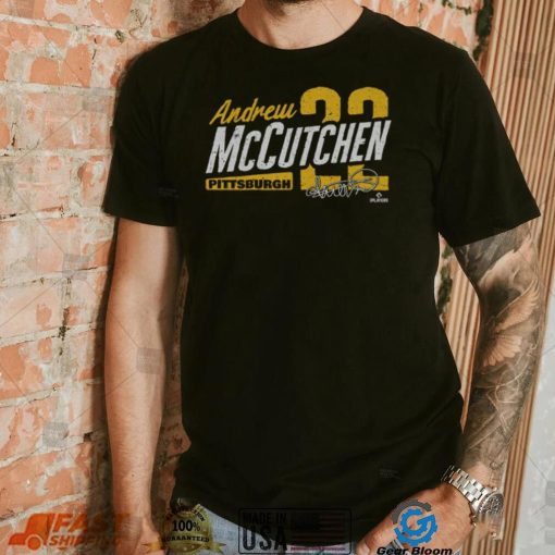 Andrew McCutchen Pittsburgh Type Slant WHT Shirt