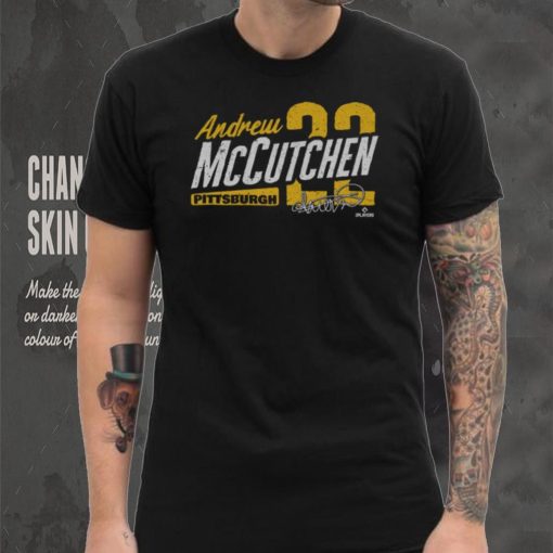Andrew McCutchen Pittsburgh Type Slant WHT Shirt