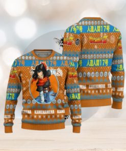 Android 17 Anime Ugly Christmas Sweater Dragon Ball Z Xmas Gift