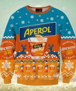 Aperol Spritz Orange Fun Ugly Christmas Sweater, Gift for Christmas Holiday