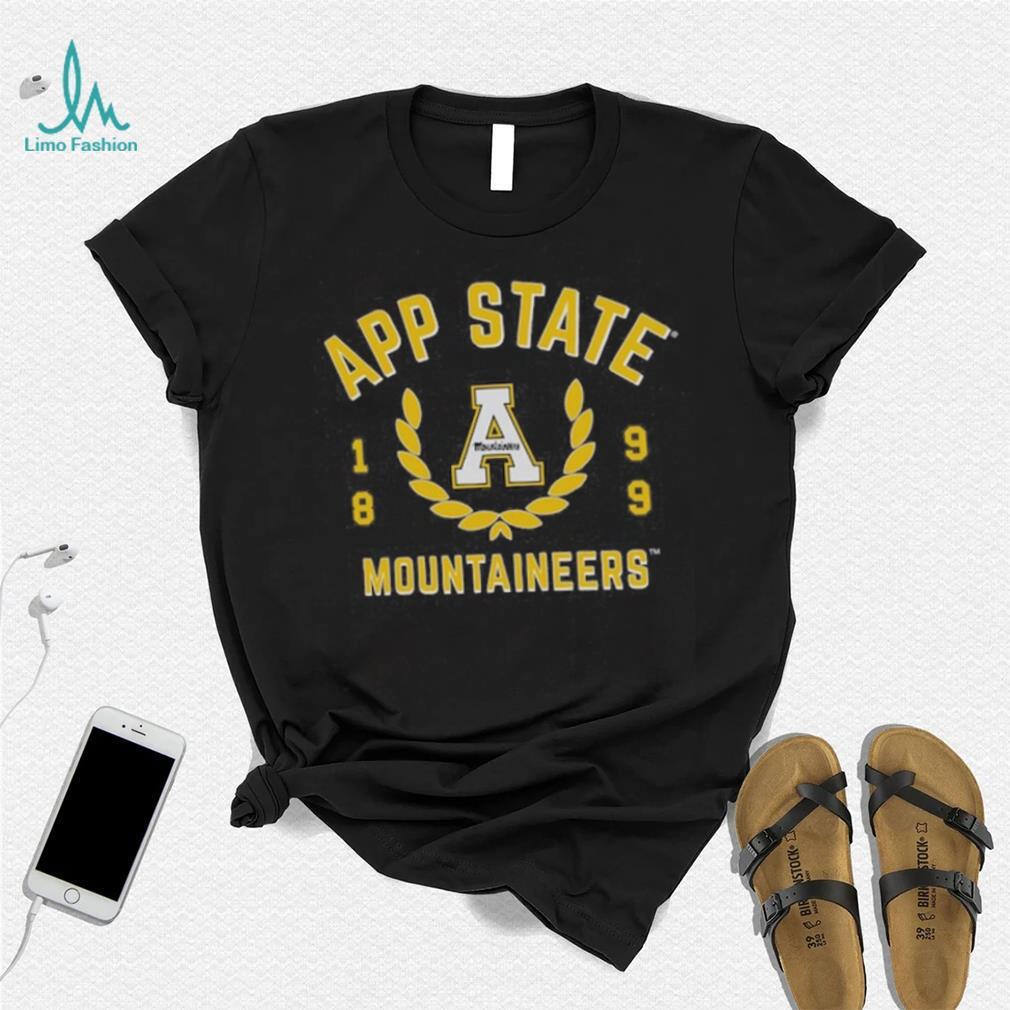 Appalachian State Mountaineers Uscape Apparel Laurels Fleece Crop Shirt Appalachian State Mountaineers Uscape Apparel Laurels Fleece Crop Shirt