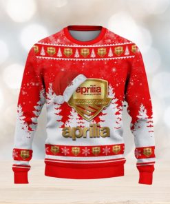 Aprilia Ugly Christmas Sweater Car Lovers Santa Hat Tree Christmas For Fans Gift