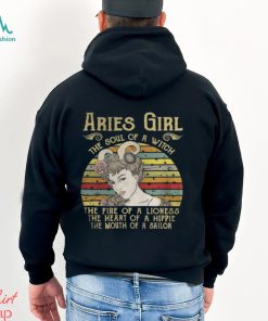 Aries Girl The Soul Of A Witch – Zodiac Pride Vintage T Shirt