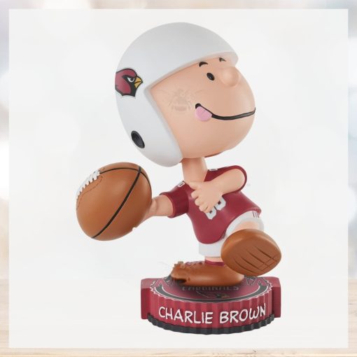 Arizona Cardinals Charlie Brown Peanuts Bighead Bobblehead Ornament