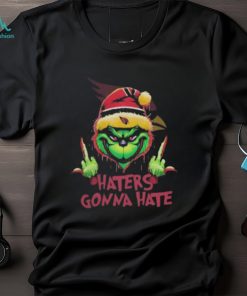 Arizona Cardinals Grinch Middle Finger Haters Gonna Hate Logo Shirt