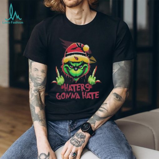 Arizona Cardinals Grinch Middle Finger Haters Gonna Hate Logo Shirt