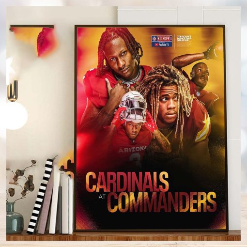 Arizona Cardinals Vs Washington Commanders NFL Kickoff 2023 Home Decorations Poster Canvas
