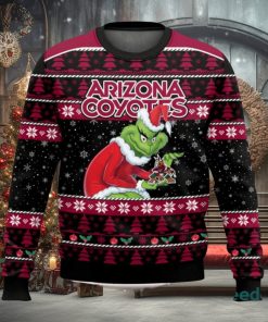 Arizona Coyotes Grinch AOP Ugly Christmas Sweater Christmas Gift For Men And Women