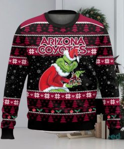 Arizona Coyotes Grinch AOP Ugly Christmas Sweater Christmas Gift For Men And Women