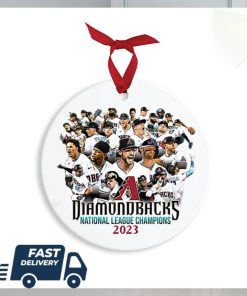 Arizona Diamondbacks 2023 NL Champions MLB Christmas Tree Decorations Xmas Ornament