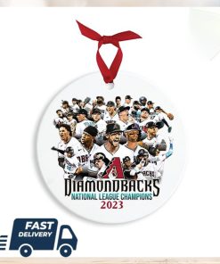 Arizona Diamondbacks 2023 NL Champions MLB Christmas Tree Decorations Xmas Ornament