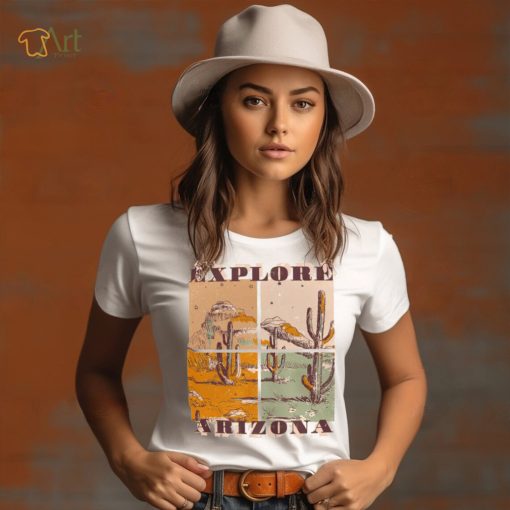Arizona Quad Desert Scene Graphic T Shirt
