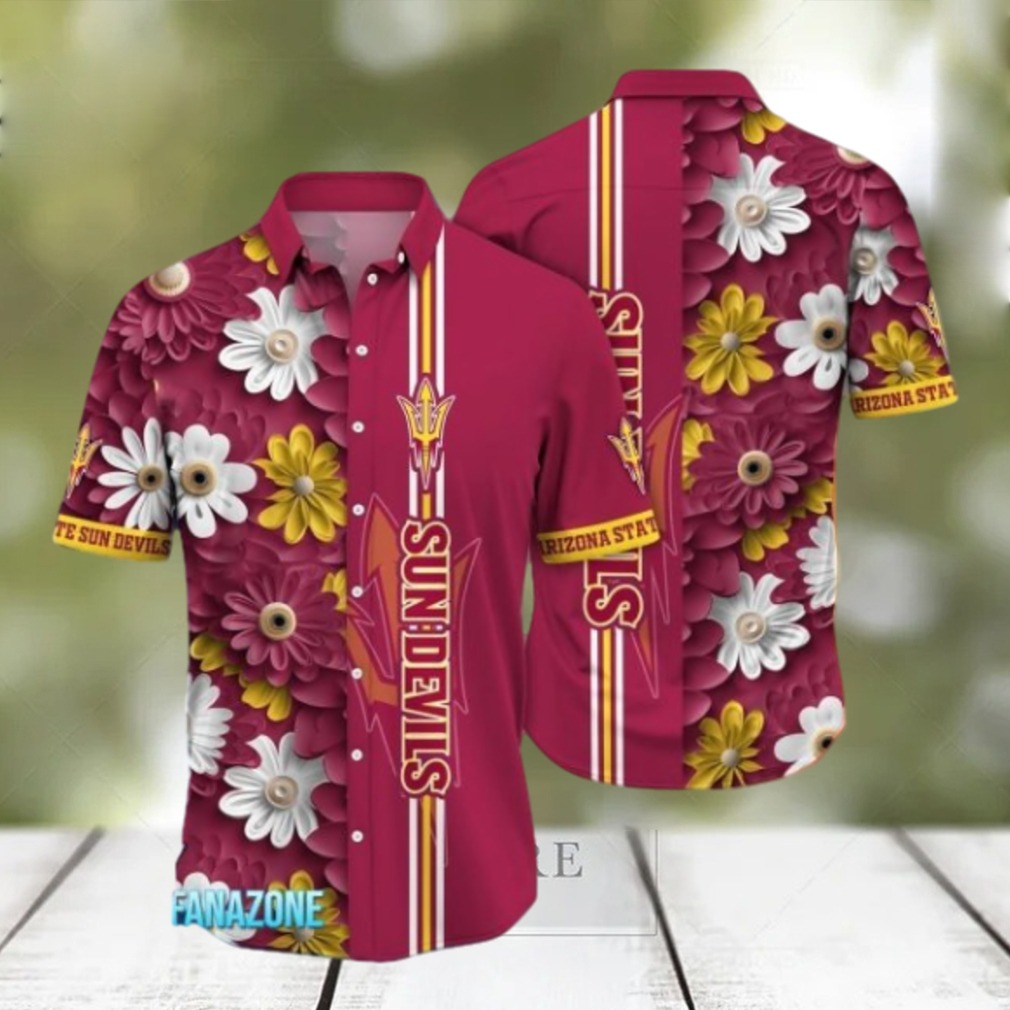 Arizona State Sun Devils NCAA2 Flower Hawaii Shirt For Fans Arizona State Sun Devils NCAA2 Flower Hawaii Shirt For Fans