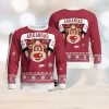 Detroit Lions Logo Big Snowflake Pattern Ugly Christmas Sweater