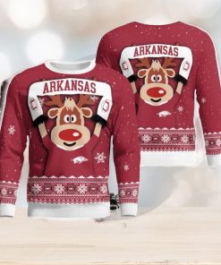 Arkansas Razorbacks Cute Reindeer Ugly Christmas Sweater Christmas Party Gift