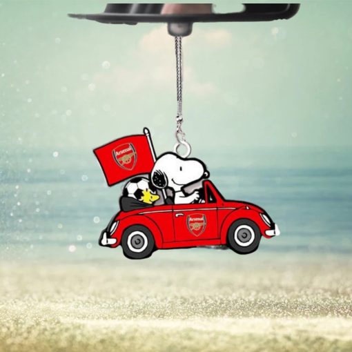 Arsenal Snoopy Peanut Car Acrylic Ornament