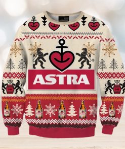 Astra Beer Ugly Christmas Sweater, Gift for Christmas Holiday