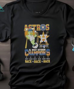 Astros 2023 AL West Division Champions Back To Back To Back Shirt