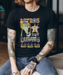 Astros 2023 AL West Division Champions Back To Back To Back Shirt