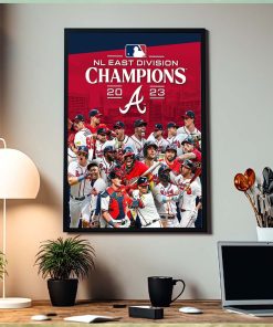 Atlanta Braves Are The 2023 NL East Champions 6 Straight Home Decor Poster Canvas