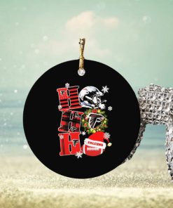 Atlanta Falcons Ho Ho Ho Merry Christmas Ornament