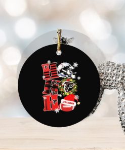 Atlanta Falcons Ho Ho Ho Merry Christmas Ornament