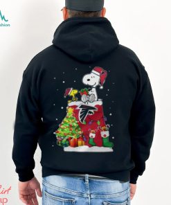 Atlanta Falcons Snoopy And Woodstock Christmas Shirt