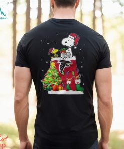 Atlanta Falcons Snoopy And Woodstock Christmas Shirt