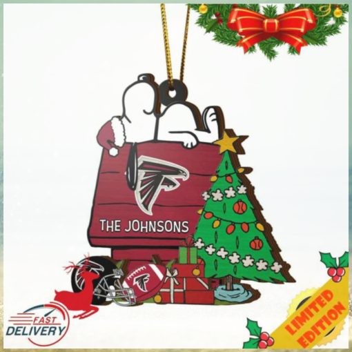 Atlanta Falcons Snoopy NFL Sport Ornament Custom Name