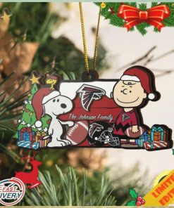 Atlanta Falcons Snoopy NFL Sport Ornament Custom Your Family Name