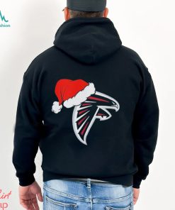 Atlanta Falcons logo Santa Hat Christmas 2023 Shirt