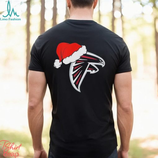 Atlanta Falcons logo Santa Hat Christmas 2023 Shirt