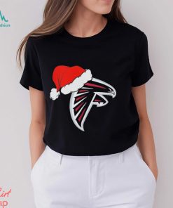 Atlanta Falcons logo Santa Hat Christmas 2023 Shirt