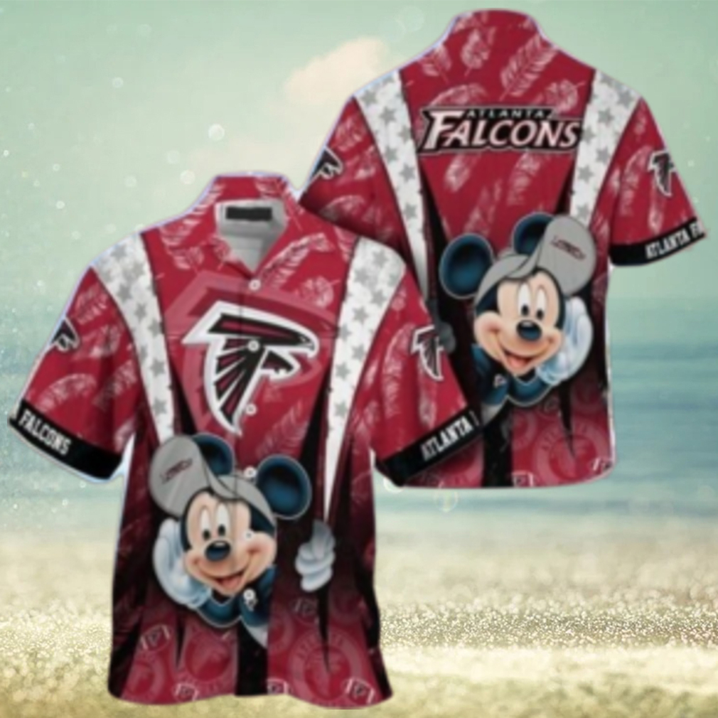 Atlanta Falcons nfl mickey mouse Hawaiian Shirt custom for fan Atlanta Falcons nfl mickey mouse Hawaiian Shirt custom for fan