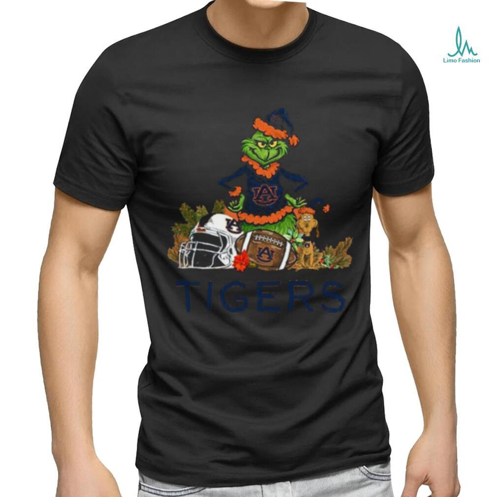 Auburn Tigers Funny Grinch And Dog Christmas shirt Auburn Tigers Funny Grinch And Dog Christmas shirt