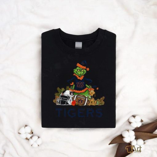 Auburn Tigers Funny Grinch And Dog Christmas shirt