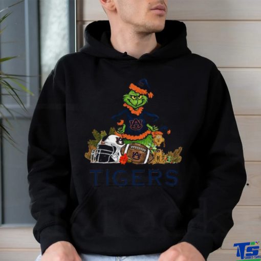 Auburn Tigers Funny Grinch And Dog Christmas shirt